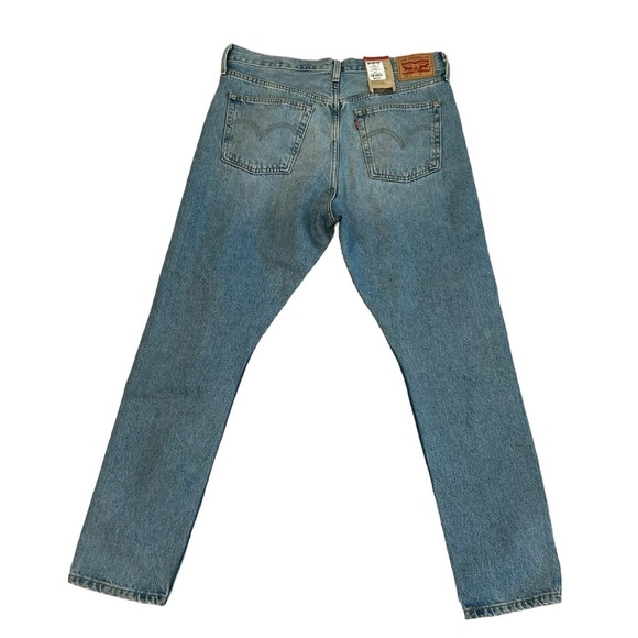 Levi’s Jeans 501 High Rise Button Fly Med Blue Distressed NWT Women’s Size 31 - Picture 2 of 4